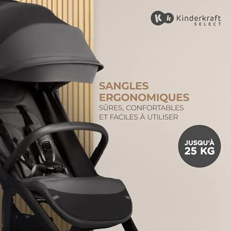 Kinderkraft Kinderwagen Sportwagen Buggy NUBI 2 Pink Quartz – Bild 5