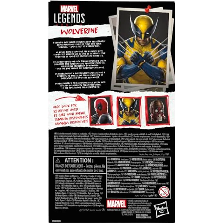 Hasbro Marvel Legends Series Deadpool & Wolverine, Wolverine Actionfigur 15cm mit beweglichen Gelenken und Accessoires – Bild 10