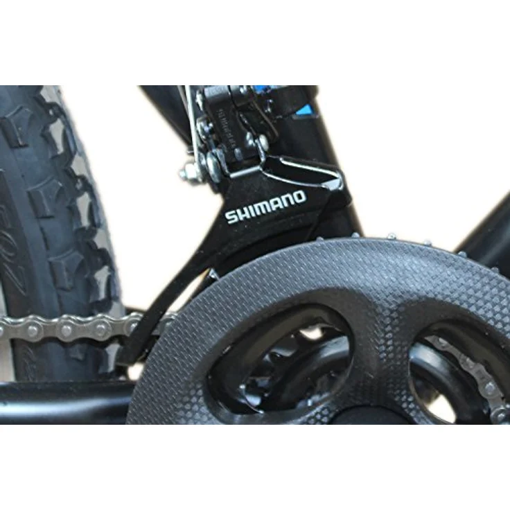 Talson 24 Zoll Mountainbike Fahrrad mit Gabelfederung & Beleuchtung 21-Gang Shimano FSTR Grün – Bild 3