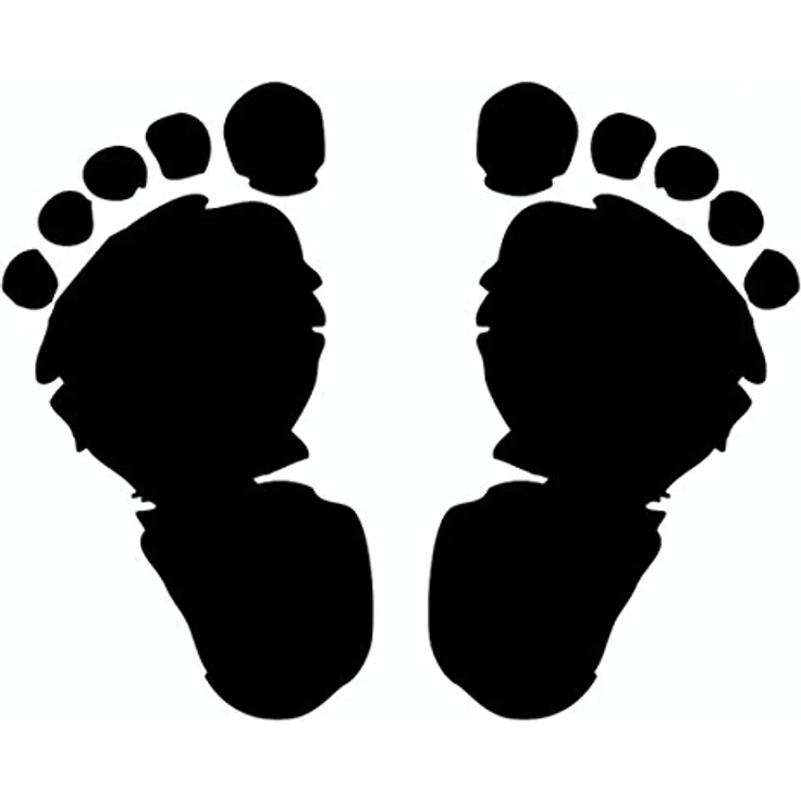 Knorr Prandell 211801205 Stempel aus Holz (Geburt) Motivgröße 3,5 x 2,8 cm, Motiv: footsteps in Buche, matt lackiert mit detailgenauen Stempelergebnissen – Bild 4