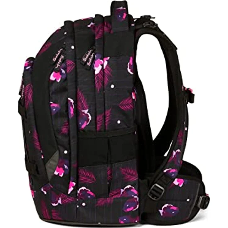 Satch Pack Schulrucksack Set 3tlg. (Mystic Nights) mit Schlamperbox, Sportbeutel, 30 Liter Volumen, 45x30x22 cm, aus 100% recycelten PET-Flaschen, reflektierende Elemente für Sicherheit – Bild 4