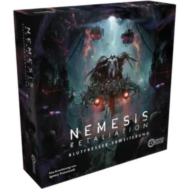 Awaken Realms Nemesis: Retaliation – Blutfresser Erweiterung, Brettspiel für 1-5 Spieler mit 45 Miniaturen und 100+ Karten