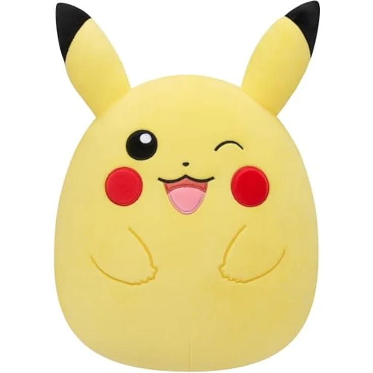 Bizak Squishmallows Peluche Pokémon Pikachu, 25 cm, offiziell lizenziert, ultra-doux Kuscheltier 2023