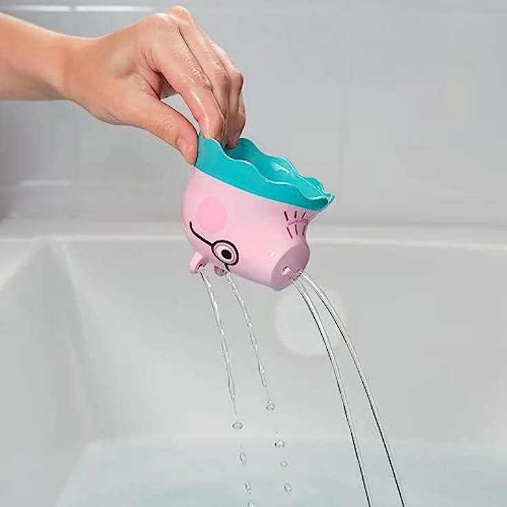 Toomies E73526 Tomy Peppa Pig Family-Nesting Daddy, Mummy & Peppa Pig George Rassel 18+ Monate-Babybadewanne, Planschbecken & Swimmingpool leicht zu reinigen Sandkasten & Gartenspielzeug – Bild 5