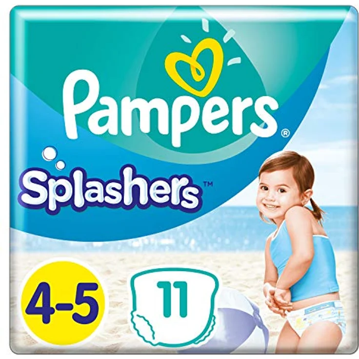 Pampers Splashers Einweg-Schwimmhose - Größe 4/5 9-15kg - Fall von 8 Packungen von 11 – Bild 2