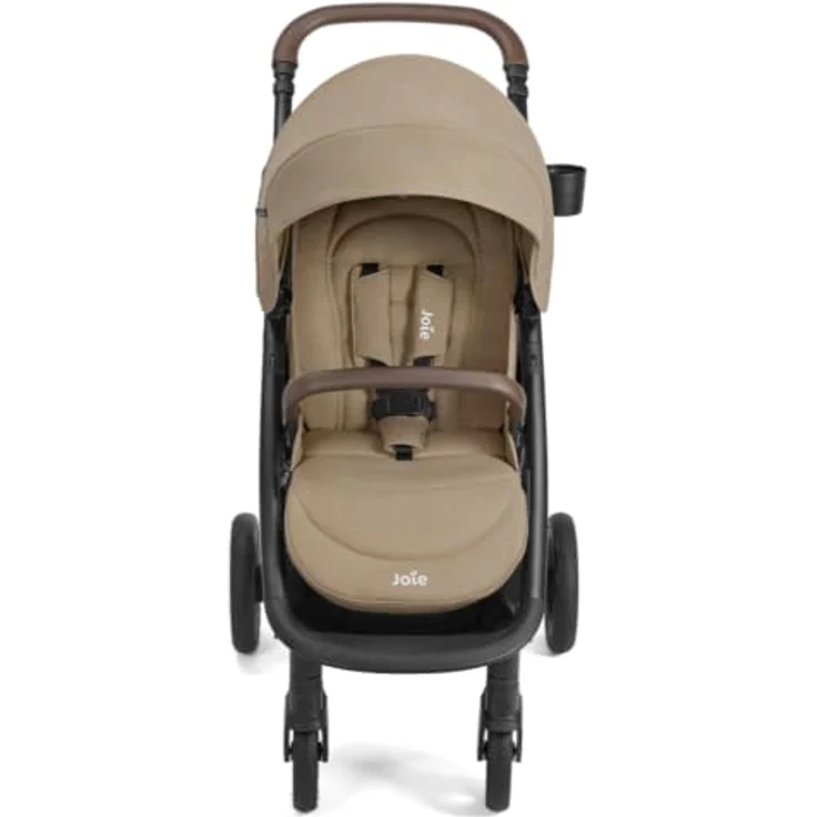 Joie Mytrax Pro Sport-Kinderwagen, bis 22 kg, mit Liegefunktion, höhenverstellbarem Regenschutz und Toffee-Farbe – Bild 2