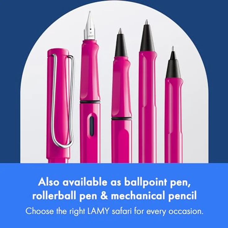 Lamy 1223774 safari Füllhalter, pink, Feder M – Bild 7