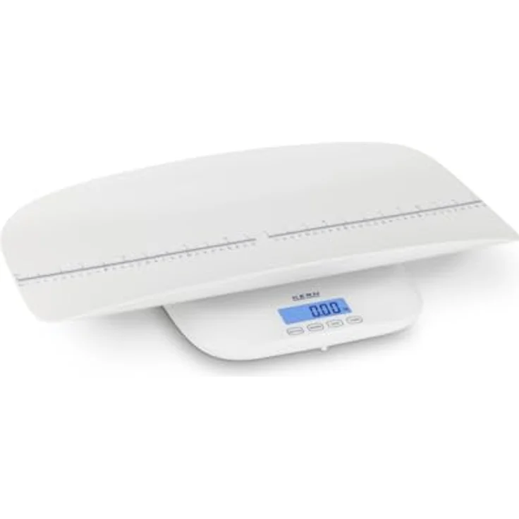 KERN MBF 100K-2, Baby- und Kleinkindwaage mit Eltern-Kind-Funktion, Ablesbarkeit 0,01 | 0,05 kg, Wägebereich bis 100 kg, abnehmbare Babywiegeschale – Bild 1