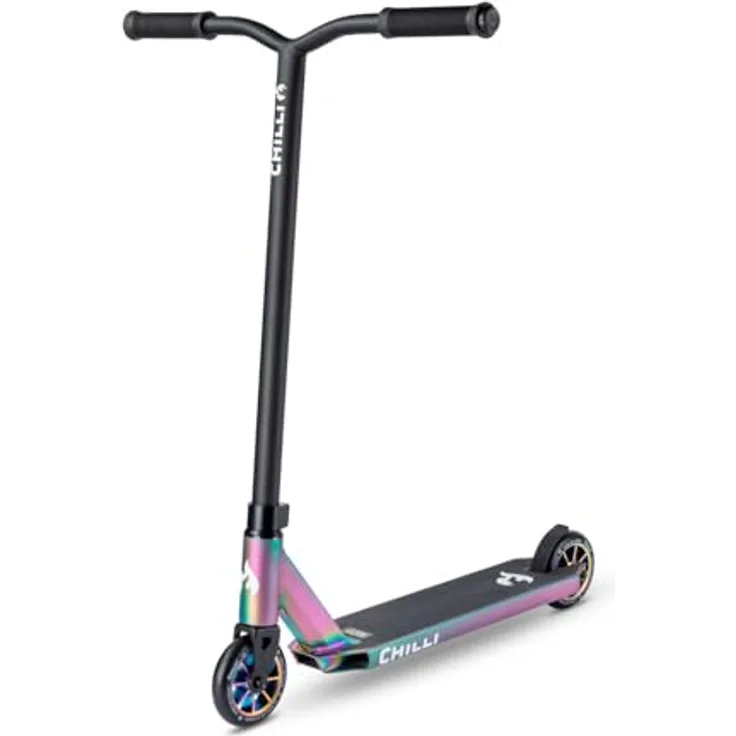 Micro Mobility Chilli Rocky, Scooter mit Aluminiumdeck, 110 mm Rädern, matt neochrome