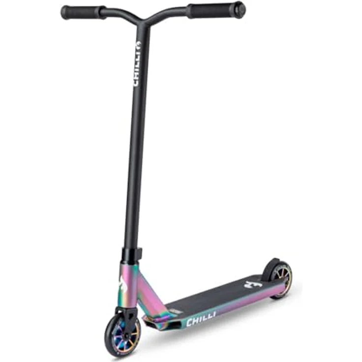 Micro Mobility Chilli Rocky, Scooter mit Aluminiumdeck, 110 mm Rädern, matt neochrome – Bild 1