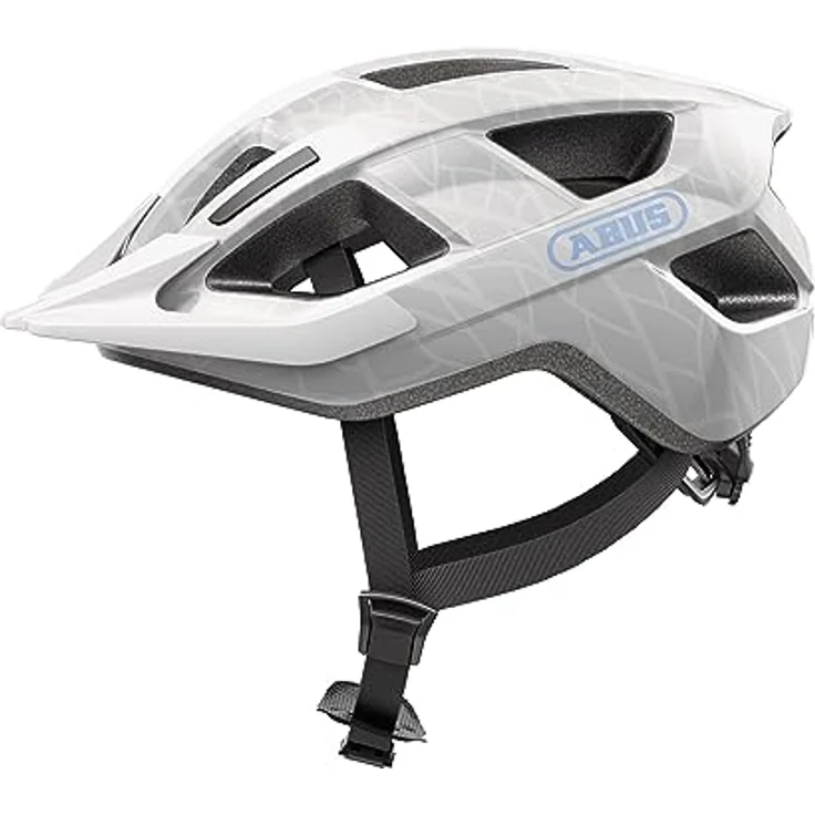 ABUS Fahrradhelm Aduro 3.0 - Sportiver City-Helm für alltägliche und sportliche Touren - Weiß, Größe M – Bild 1