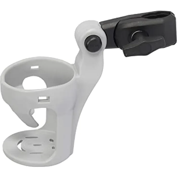 mj my junior® Kinderwagen Getränkehalter My Cup, Getränkehalter mit Anti-Rutsch-Klemmvorrichtung, Grau