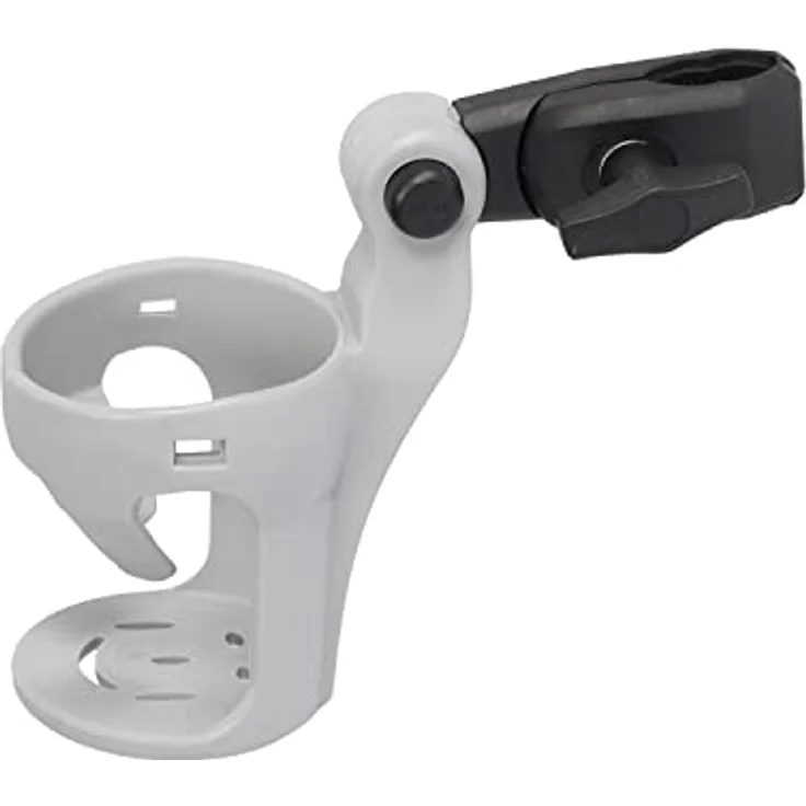 mj my junior® Kinderwagen Getränkehalter My Cup, Getränkehalter mit Anti-Rutsch-Klemmvorrichtung, Grau – Bild 1