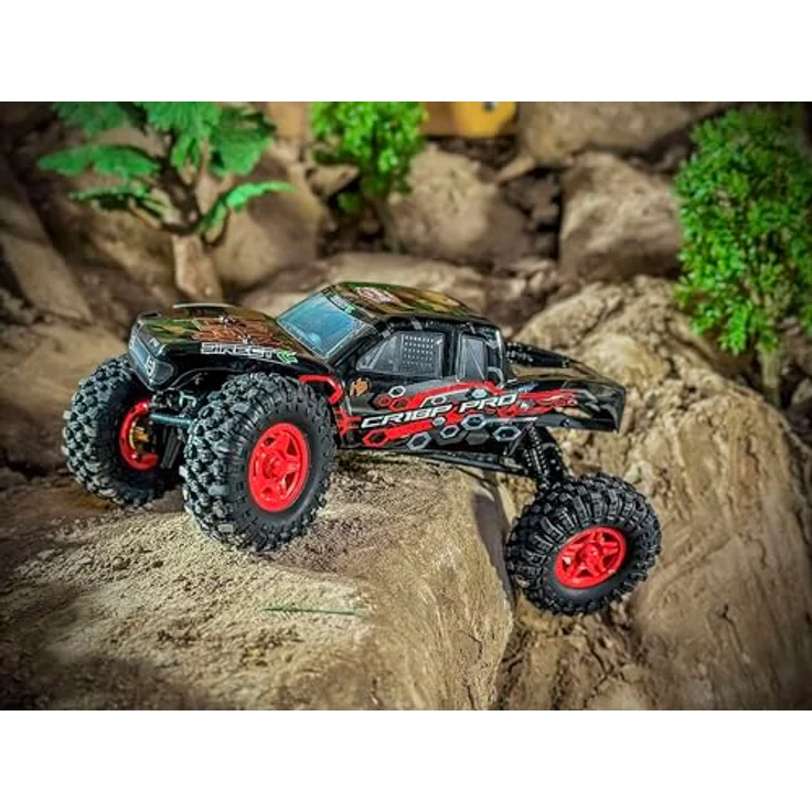 Absima CR18P EVO PRO JUICED, 1:18 Brushless RC Truggy in Rot, 3S LiPo, wasserdicht, Over/Underdrive Achsen, optimierte Gewichtsverteilung – Bild 5