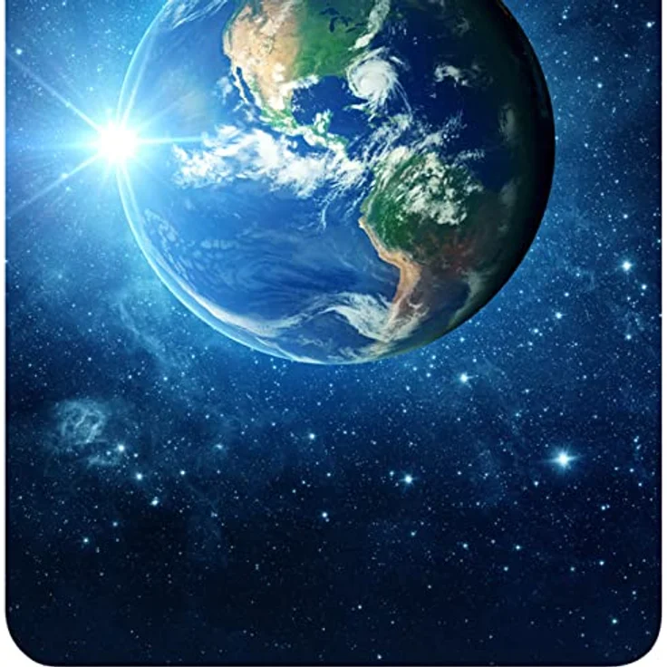 ESPiCO Bettwäsche Trendy Bedding Earth Blue Planet Erde Blau Weltraum Weltall Sterne Erdkugel All, 100% Baumwolle, Universum-Motiv, 135x200 cm – Bild 3