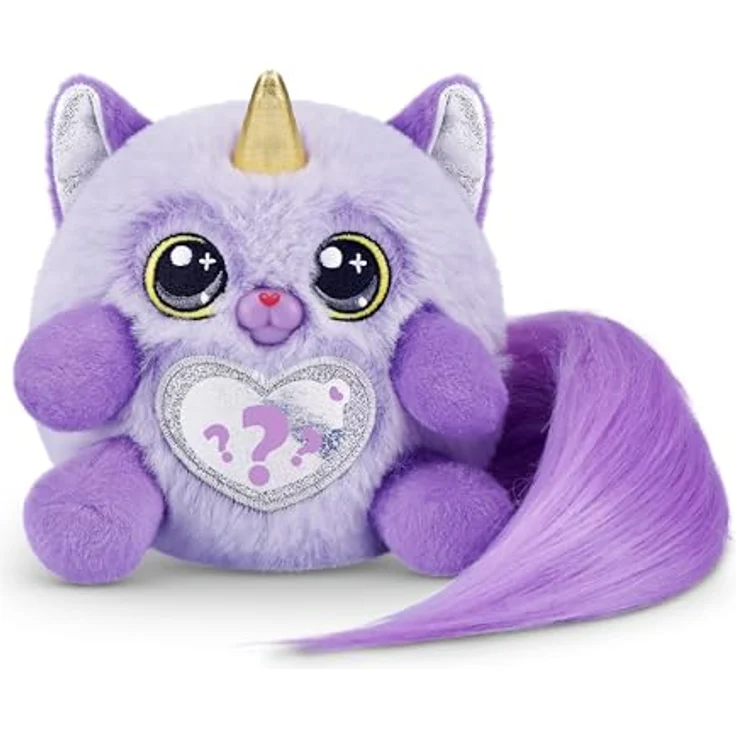 ZURU Rainbocorns Kittycorn Surprise Series 3 (Fluffles), Plüsch-Sammeltier mit 10 Überraschungen und flauschigem Schwanz, für Mädchen – Bild 3