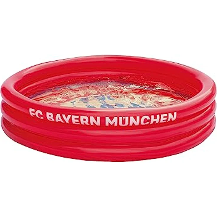 Wehncke Planschbecken FC Bayern München, 3-Ring-Pool aus robustem PVC, rot, ca. 100x23 cm – Bild 7