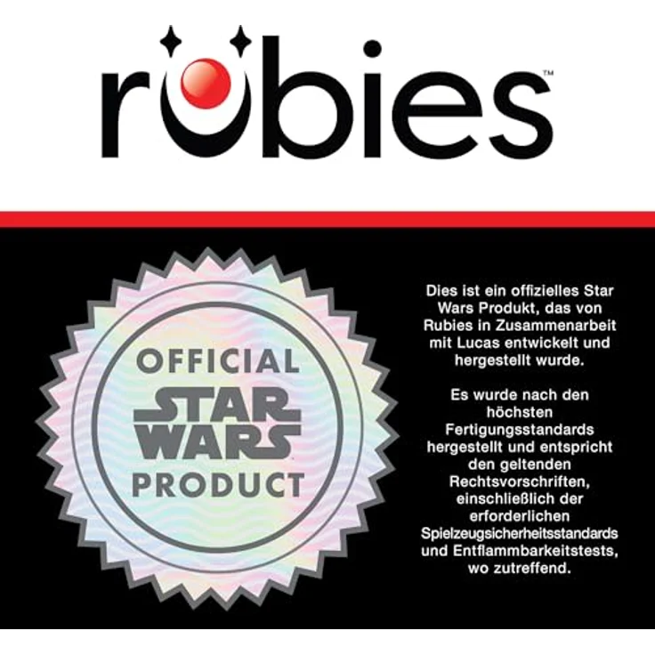 Rubies 3702xxx - The Child, Star Wars The Mandalorian - Baby Yoda Grogu 6-12 Monate – Bild 6