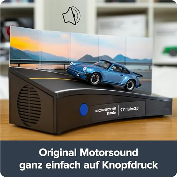 Franzis Adventskalender Porsche 911 Turbo Bausätze Adventskalender, metallic-blau, Maßstab 1:43, Soundmodul – Bild 7