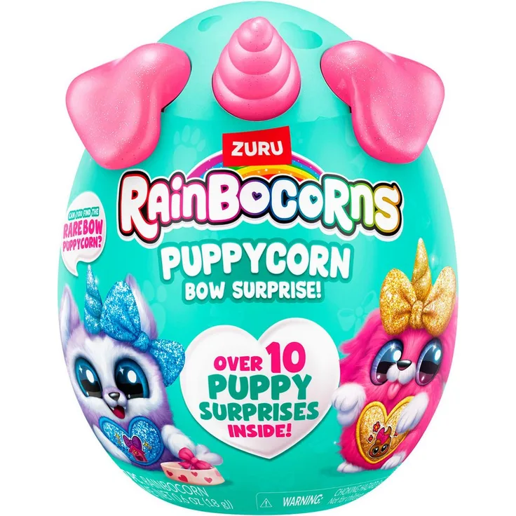 RainBoCorns Plüschfigur Rainbocorns, Puppycorn Bow Surprise, sortiert (verschiedene Charaktere)