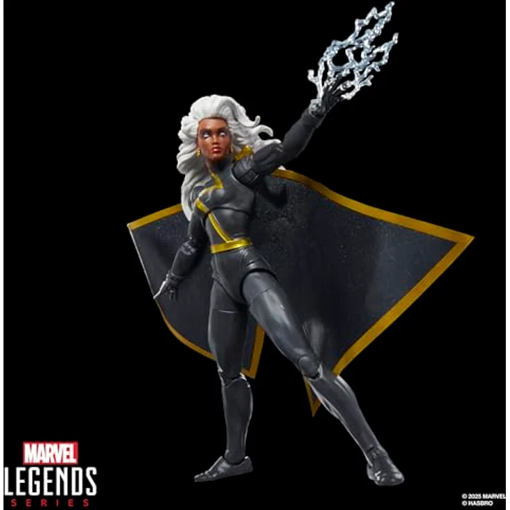 Marvel Mvl Legends Exc Red 4, Sammelfigur Storm mit 4 Accessoires, 15 cm, vollbeweglich, rot – Bild 7