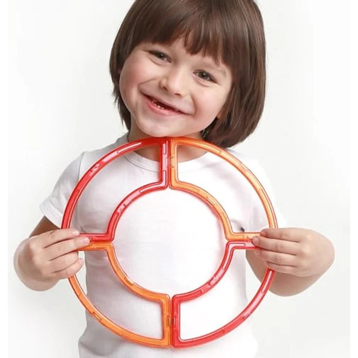 MK MAGNIKON Magnetische Bausteine Ersatzset, kompatibel mit Standardgrößen, pädagogisch wertvolles Kinderspielzeug für Mädchen und Jungen ab 3 Jahre, aus BPA-freiem ABS-Kunststoff, sicherer Spielspaß – Bild 2