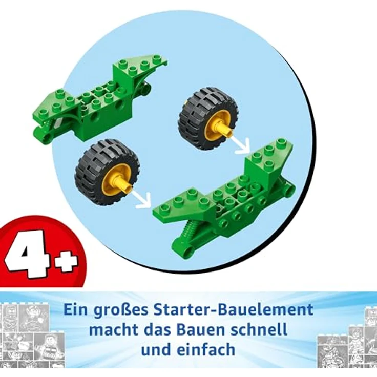 LEGO Marvel Actionspaß mit Spin und Electro in ihren Dino-Flitzern, baubares Superheldenauto für Jungen und Mädchen ab 4 Jahren, Helden Set mit Spielzeug Auto, Spidey und Seine Super-Freunde 11198 - LEGO Bau- und Spielset mit Dino-Flitzern und Minifiguren, für kreative Rollenspiele - Mehrfarbig – Bild 3