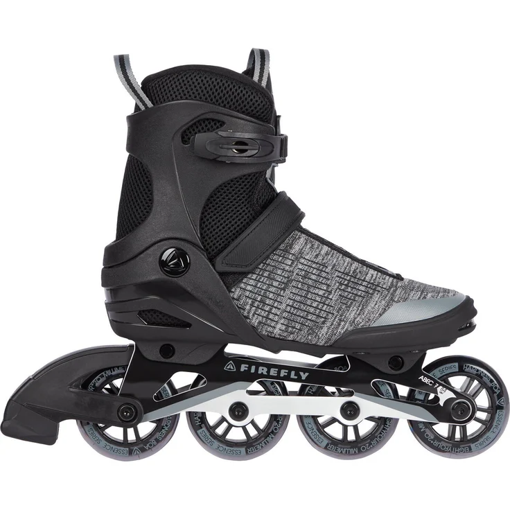 FIREFLY Inlineskates ILS 350 M84 BLACK/GREYDARK/GREY, mit atmungsaktivem Softboot und 84-mm-Rollen - Preisvergleich – Bild 1