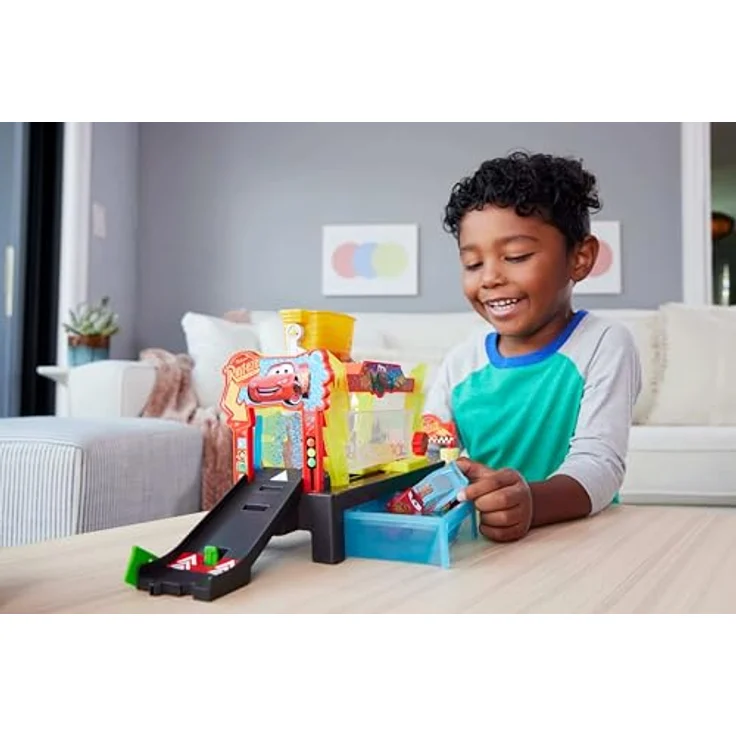Disney Pixar Cars Color Changers Lightning McQueen Autowaschanlage, interaktives Spielset mit Farbwechseleffekt – Bild 2