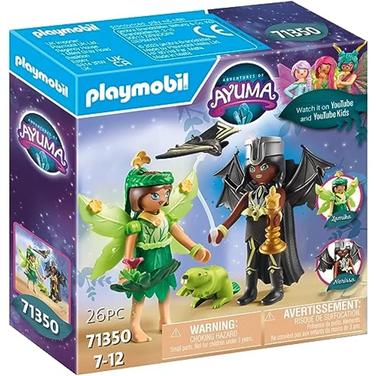 PLAYMOBIL 71350 Forest Fairy & Bat mit Seelentieren Spielset, 26-teilig mit abnehmbaren Feenflügeln, Mehrfarbig – Bild 4