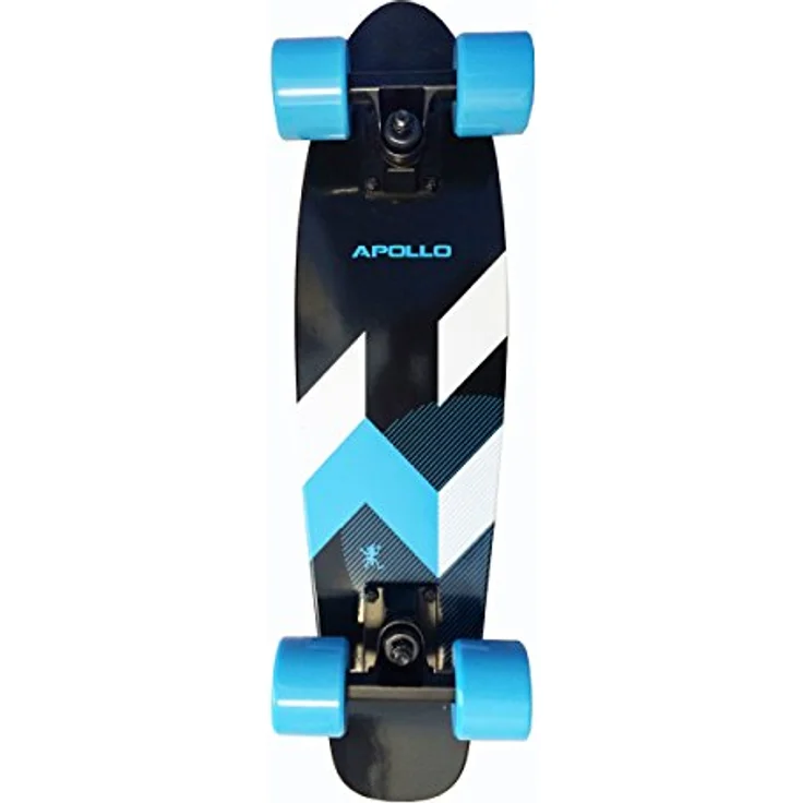 Apollo Wooden Fancy Skateboard, Vintage Cruiser Komplettboard mit und ohne LED Wheels, Größe: 22.5'' (57,15 cm), Farbe: Matei Mini – Bild 3
