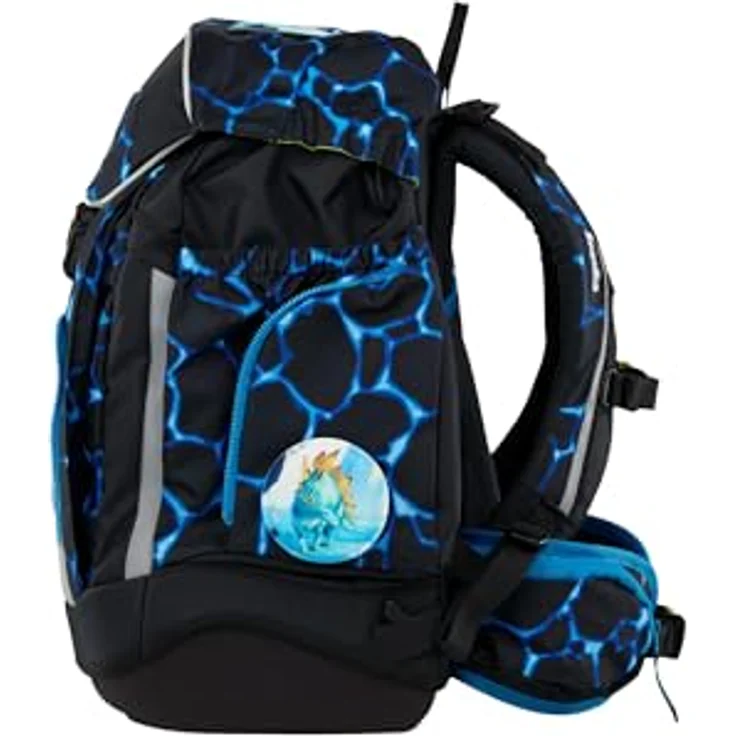 ergobag Maxi Set 6-teilig, ergonomischer Schulranzen für große Kinder ab 1. Klasse, mit individueller Gestaltung, Standfest und reflektierend – Bild 4