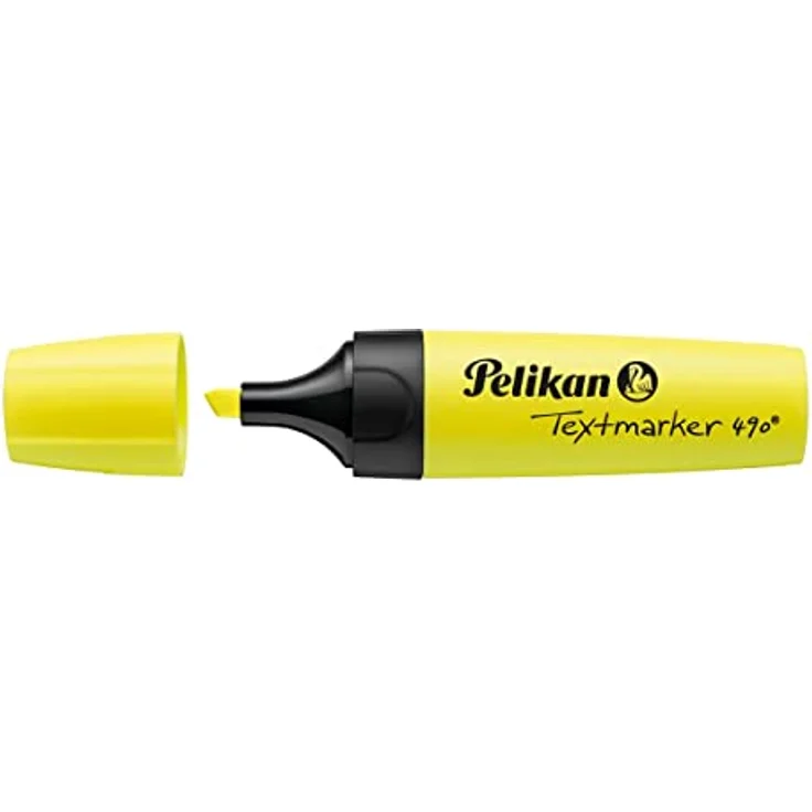 Pelikan 814089A 814089 Textmarker 490, Leuchtgelb, 10 Stück in Faltschachtel – Bild 4