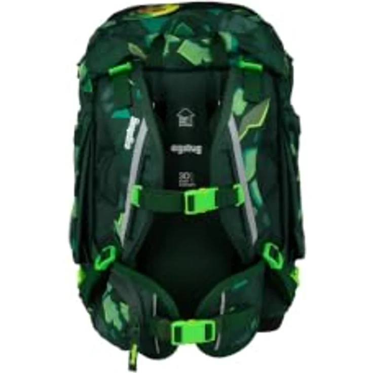 ergobag pack Schulranzen-Set DinosauriBär, flexibles Hauptfach, 22 Liter Volumen, wasserabweisend, mitwachsen mit Your-Size-System – Bild 4