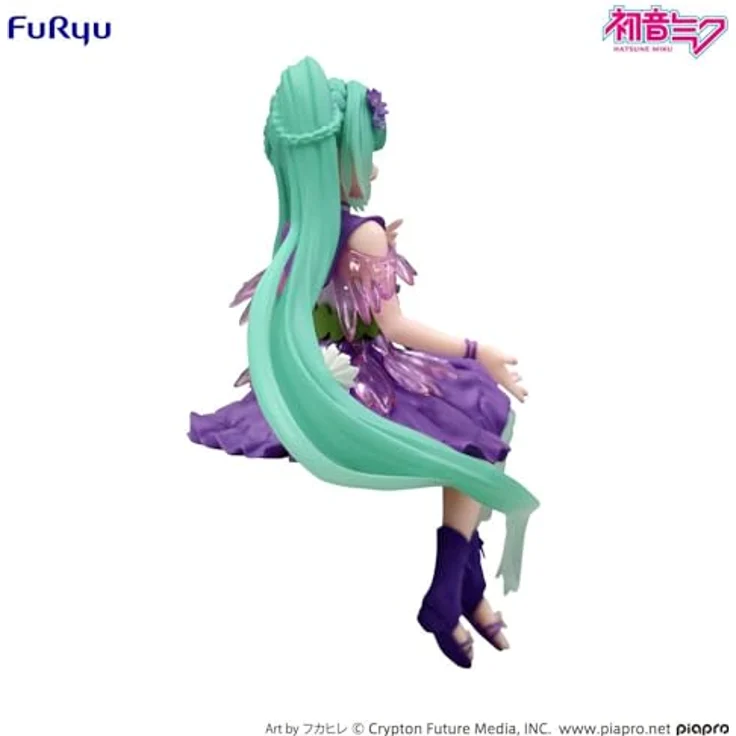 USA Gundam Store Hatsune Miku Flower Fairy Cosmos Purple Color Version Figur, 14 cm Noodle Stopper – Bild 5