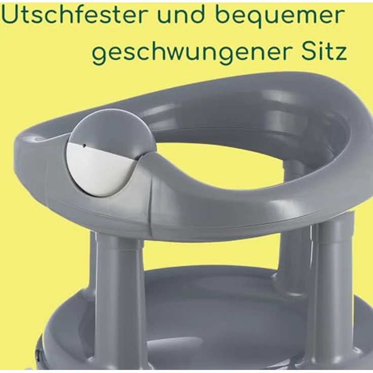 Bebeconfort Drehbarer Badewannensitz, Badewannensitz, Ergonomisch, 6 Monate bis 12 Monate, Max. 10 kg, Grey – Bild 5