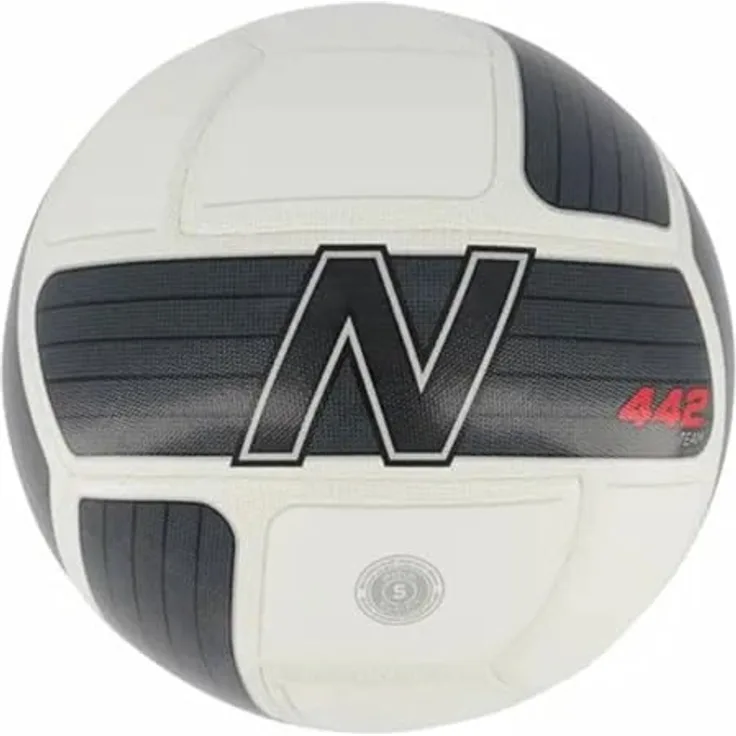 New Balance, Fussball mit strapazierfähiger Oberfläche, schwarz-weiß