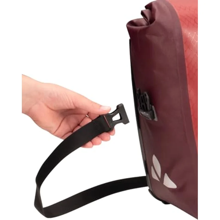 VAUDE Aqua Front (Rec), Kinderfahrradtasche mit geräumigem Hauptfach, wasserdichtem Wickelverschluss, und abnehmbarem Schultergurt – Bild 4