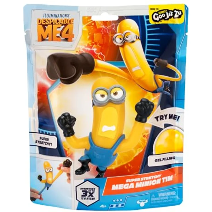 MINIONS Mega Tim, Superdehnbare Actionfigur aus Einfach unverbesserlich 4, einzigartige Gelfüllung, bis zu 3X dehnbar – Bild 4