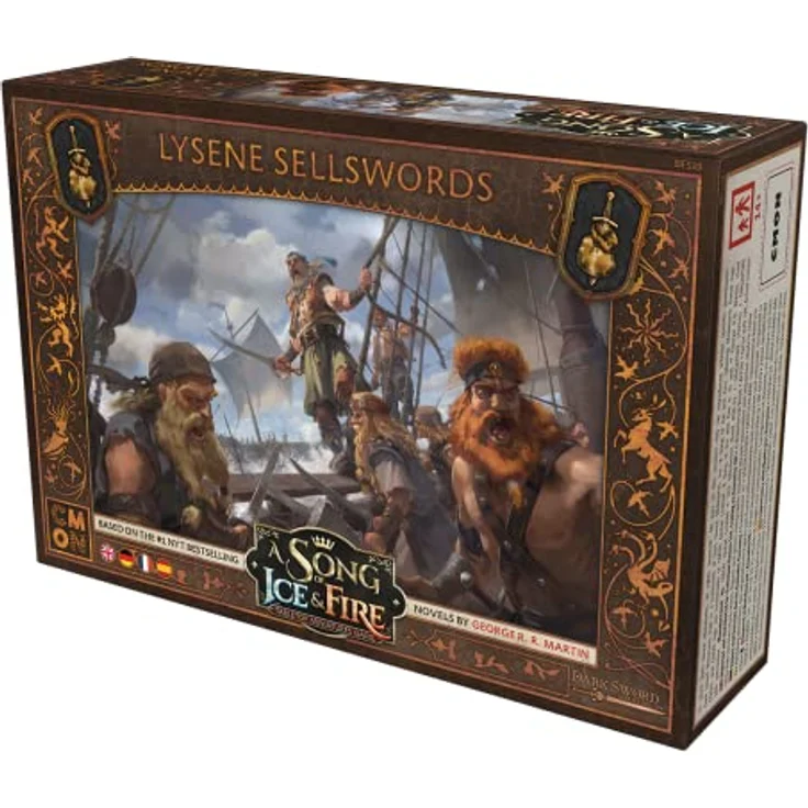 Cmon A Song of Ice & Fire - Lysene Sellswords, Erweiterung für Brettspiel mit 13 Miniaturen und Bewegungstableau – Bild 9