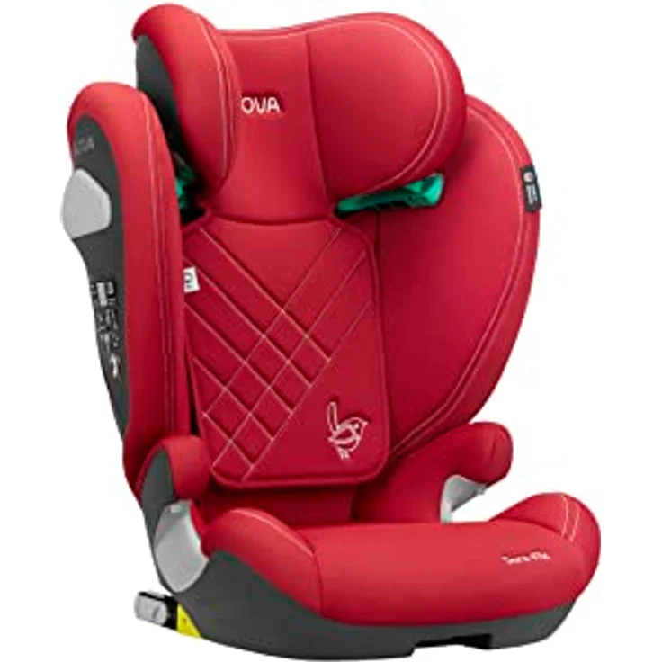 Avova Sora-Fix Autokindersitz, 12-fach verstellbare Sicherheitskopfstütze, ISIP, ab 100 cm - 150 cm, Schwarz – Bild 5