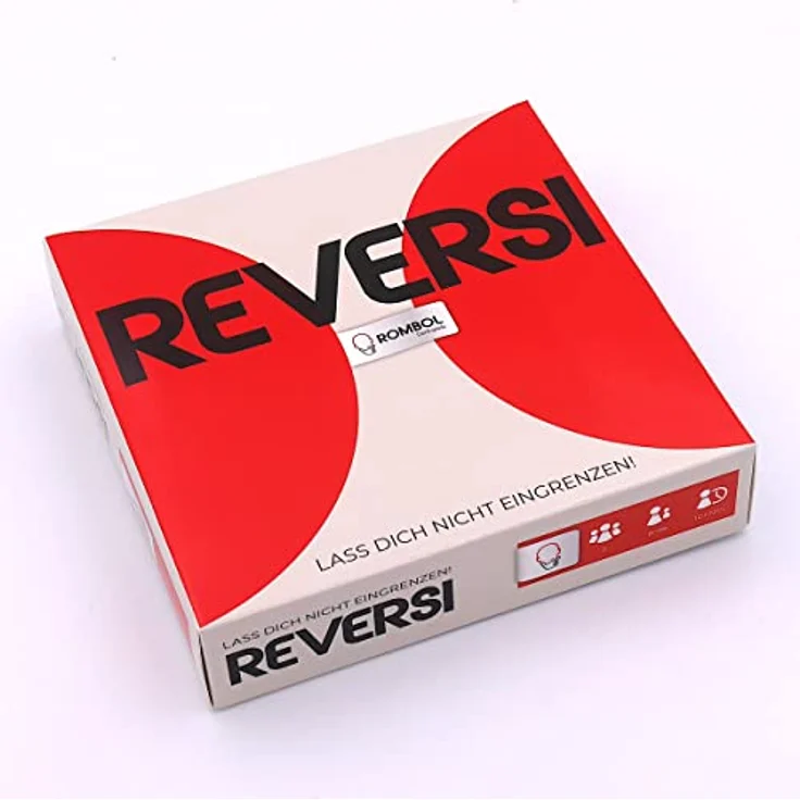 ROMBOL Reversi, Strategiespiel für 2 Personen aus edlem Samena-Holz, rot/weiß, handgefertigt, 13,5 cm x 13,5 cm x 3 cm – Bild 5