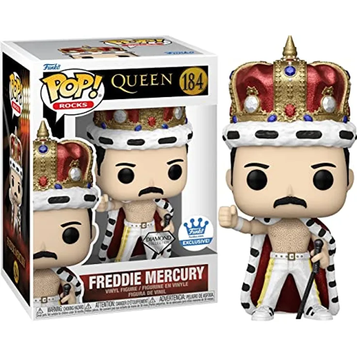 POP Funko POP! Queen-Freddie Mercury King Diamond Glitter Sammelfiguren