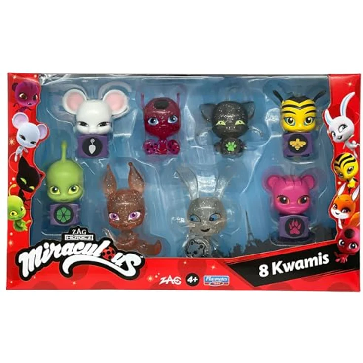 BANDAI Miraculous Kwami Set, Mini-Figuren Sammlung mit 8 detaillierten Kwamis, Spielzeug ab 4 Jahren, P50532 – Bild 1