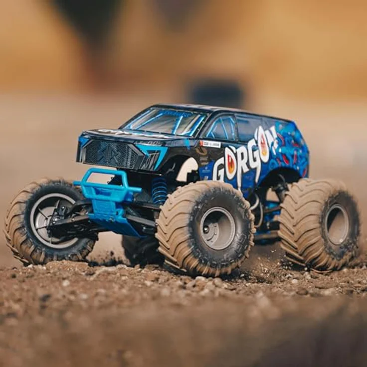 Arrma RC-Buggy Arrma Gorgon 4x2 Mega 550 Monstertruck RTR 1:10 Blau, Ready-to-Run, Brushless-Ready Antriebsstrang, LiPo-kompatible Spektrum-Elektronik – Bild 7