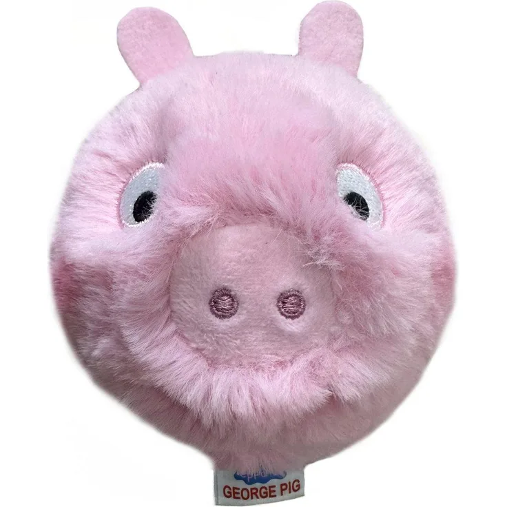 TY Plüsch Peppa Pig Beanie Bouncers Generic George, Bouncing George Pig mit rosa Plüsch und blauem T-Shirt