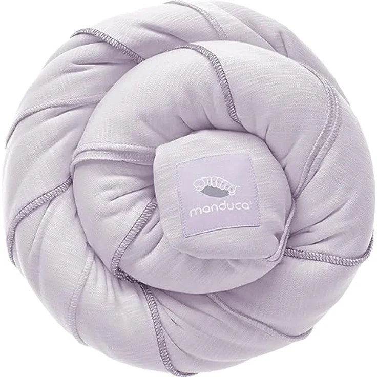 manduca Sling Tragetuch > < Elastisches Babytragetuch aus Bio-Baumwolle (Jersey-Strickstoff/ohne Elastan) stabil und kuschelweich für Neugeborene & Babys ab Geburt (5.10x0.60 m) (Lavender) – Bild 1