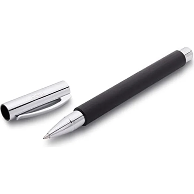 Faber-Castell Füllfederhalter Ambition F, schwarz mit Edelstahlfeder und verchromtem Clip – Bild 2