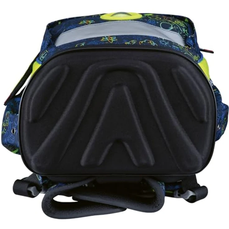 DerDieDas Schulranzen Set 5-TLG. ErgoFlex Light Neon Crazy, leichtes Eigengewicht von 800g, ergonomisch mit abnehmbaren Hüftgurten – Bild 4