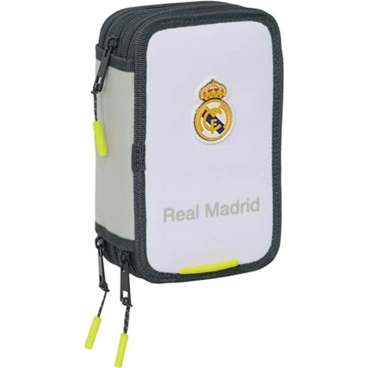 Safta Real Madrid 25/26, 3-fach Etui mit 37 Fächern für Schreibutensilien – Bild 1